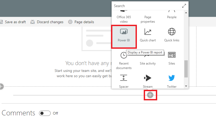 Add Power BI Report On SharePoint Modern Page And Manage Permissions